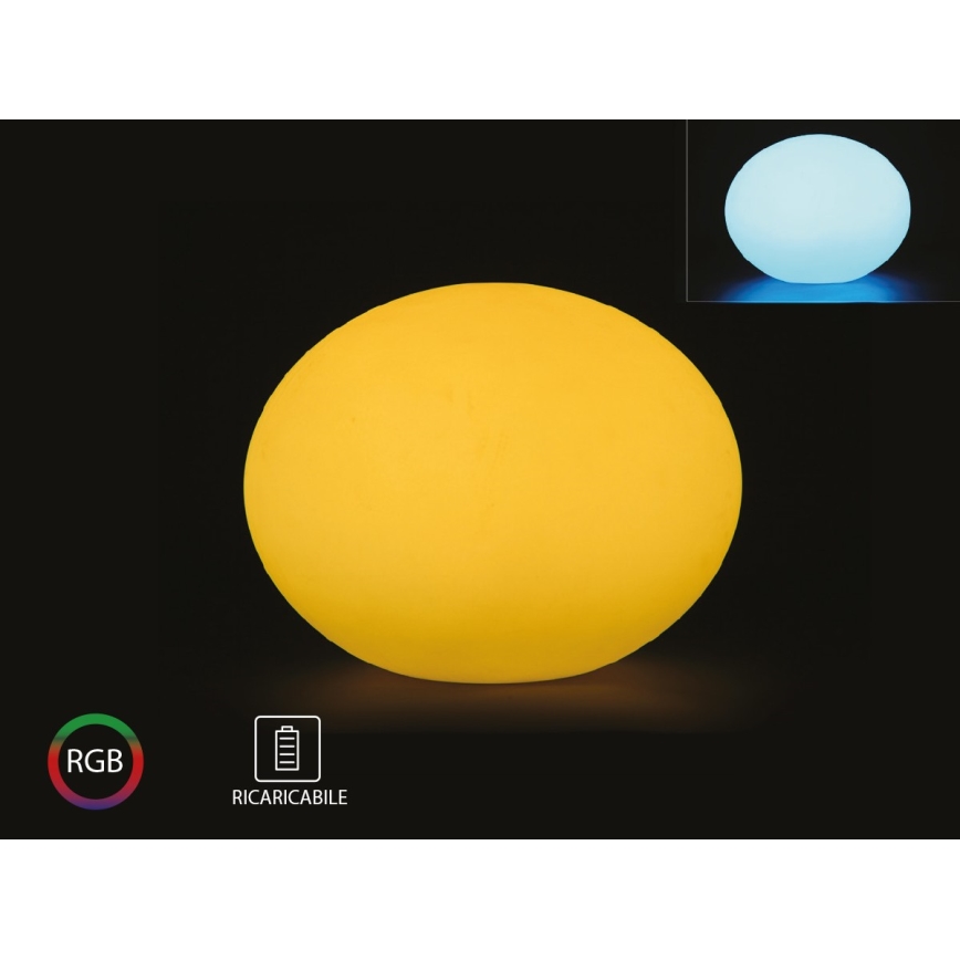 RGB LED prigušiva spoljašnja lampa LED/1W/5V 1000 mAh 20cm IP67 + daljinski upravljač