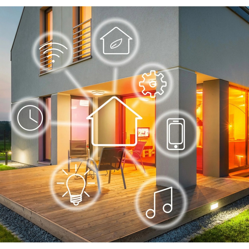 RGBW LED prigušiva sijalica A65 E27/11W/230V 2700-6500K Wi-Fi Tuya