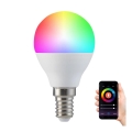 RGBW LED prigušiva sijalica G45 E14/5,5W/230V 2700-6500K Wi-Fi Tuya