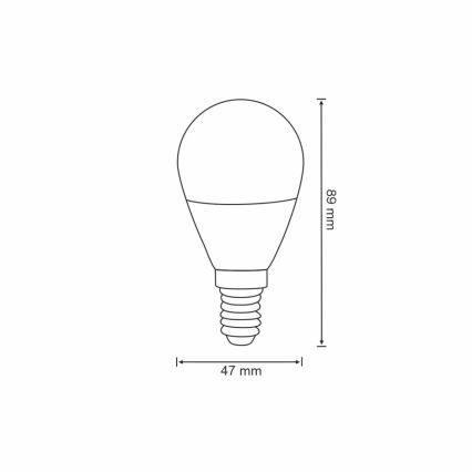RGBW LED prigušiva sijalica G45 E14/5,5W/230V 2700-6500K Wi-Fi Tuya