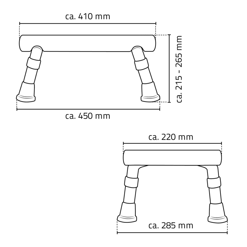 Ridder - Stolica 41x26,5 cm bela