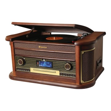 Roadstar HIF-1996D+BT - Hi-Fi sistem sa gramofonom, radiom, CD-plejerom i kasetofonom, 40 W/230 V + daljinski upravljač