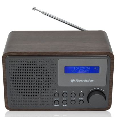 Roadstar HRA-700D+/WD - Radio sa DAB+, FM i budilnikom 16W/230V/4xAA