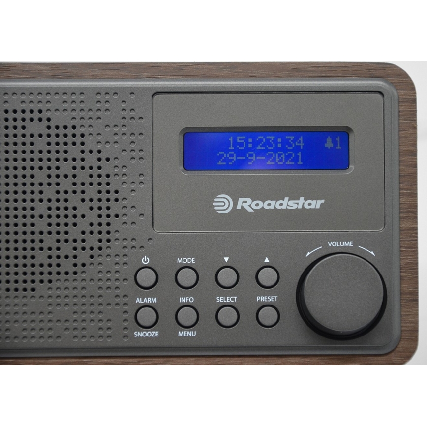 Roadstar HRA-700D+/WD - Radio sa DAB+, FM i budilnikom 16W/230V/4xAA