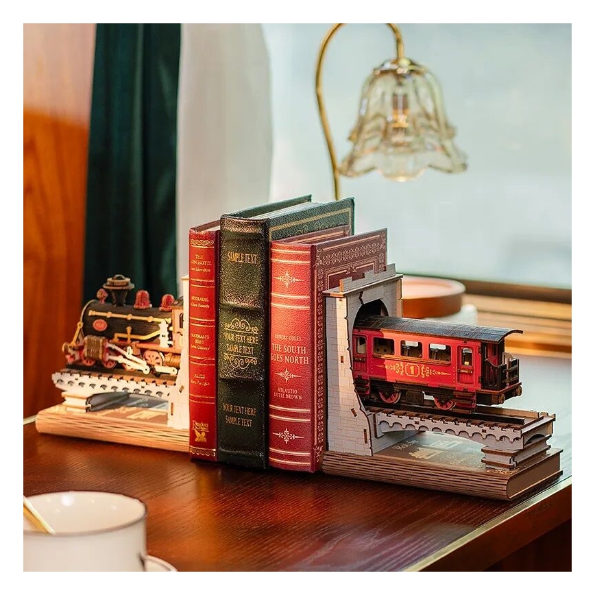 RoboTime - 3D slagalica Držač za knjige Istorijski parni voz