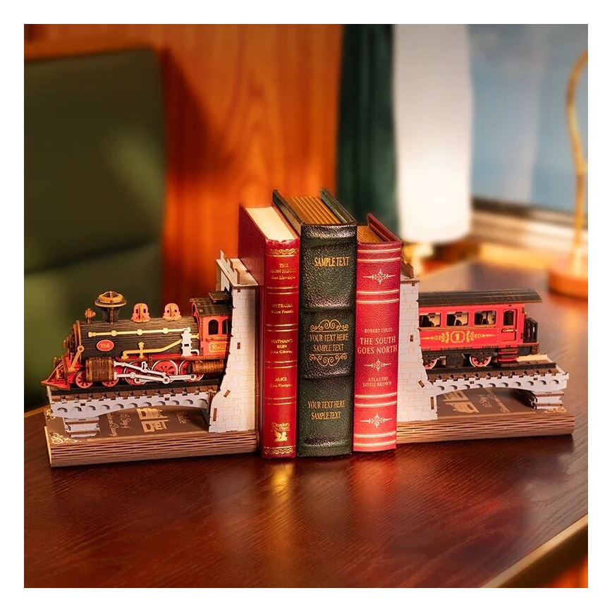 RoboTime - 3D slagalica Držač za knjige Istorijski parni voz