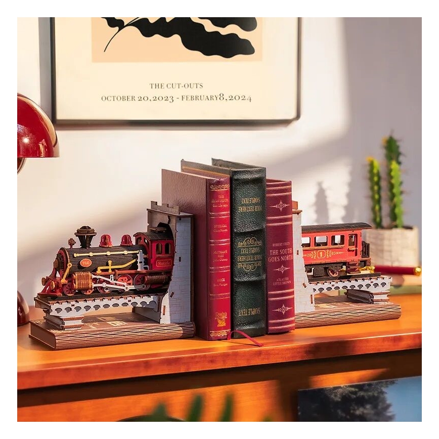 RoboTime - 3D slagalica Držač za knjige Istorijski parni voz