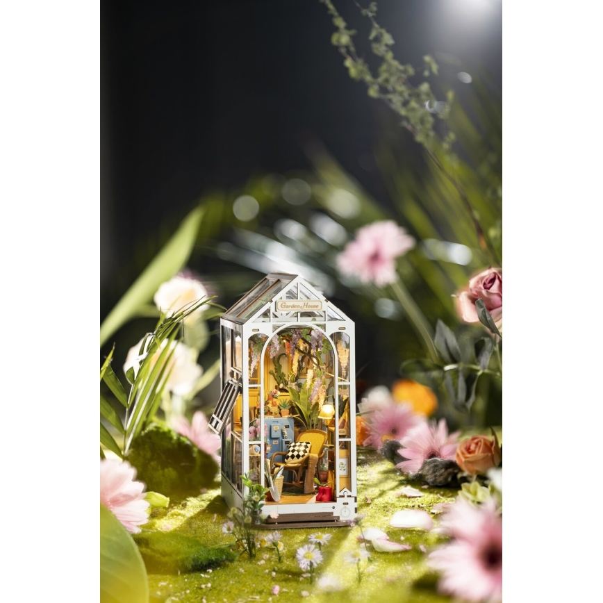 RoboTime - LED držač za knjige Garden house 3D slagalica 2xAAA