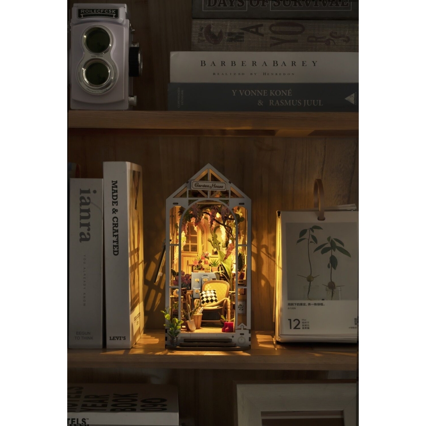 RoboTime - LED držač za knjige Garden house 3D slagalica 2xAAA