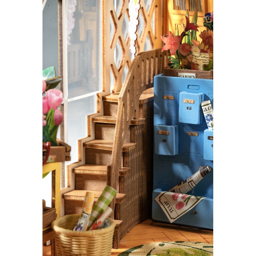 RoboTime - LED držač za knjige Garden house 3D slagalica 2xAAA