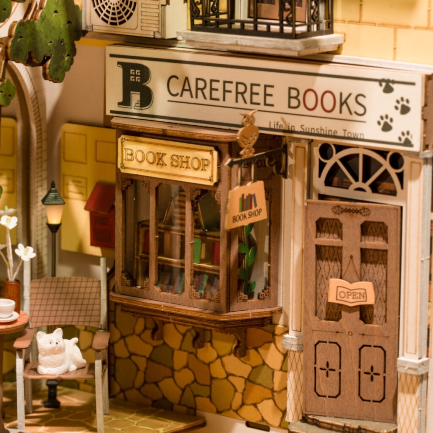 RoboTime - LED držač za knjige Sunčani gradić 2xAAA