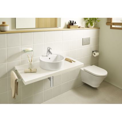 Roca A3270MJ000 - Nadgradni umivaonik GAP Ø 39 cm, keramika/bela