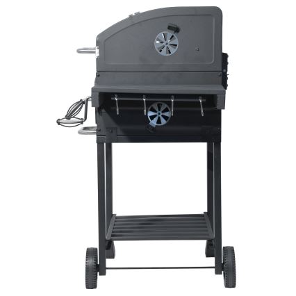 Roštilj na drveni ugalj, crne boje