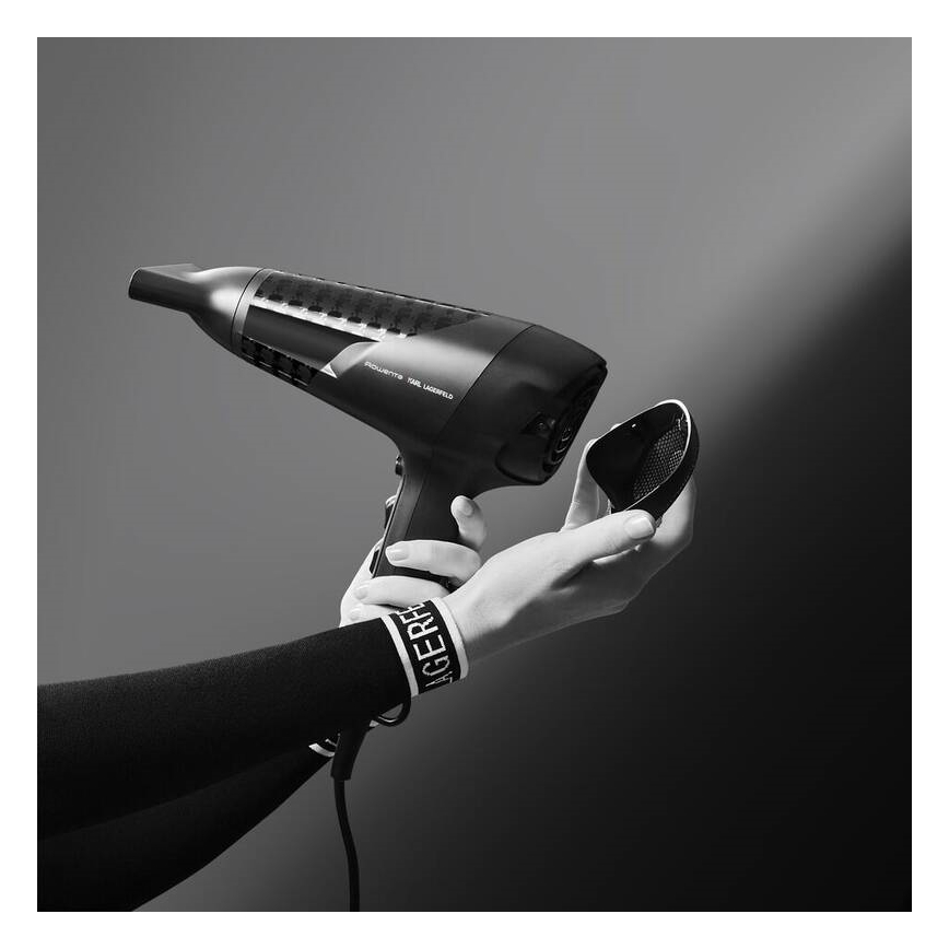 Rowenta - Fen KARL LAGERFELD STUDIO DRY 2100W/230V crna