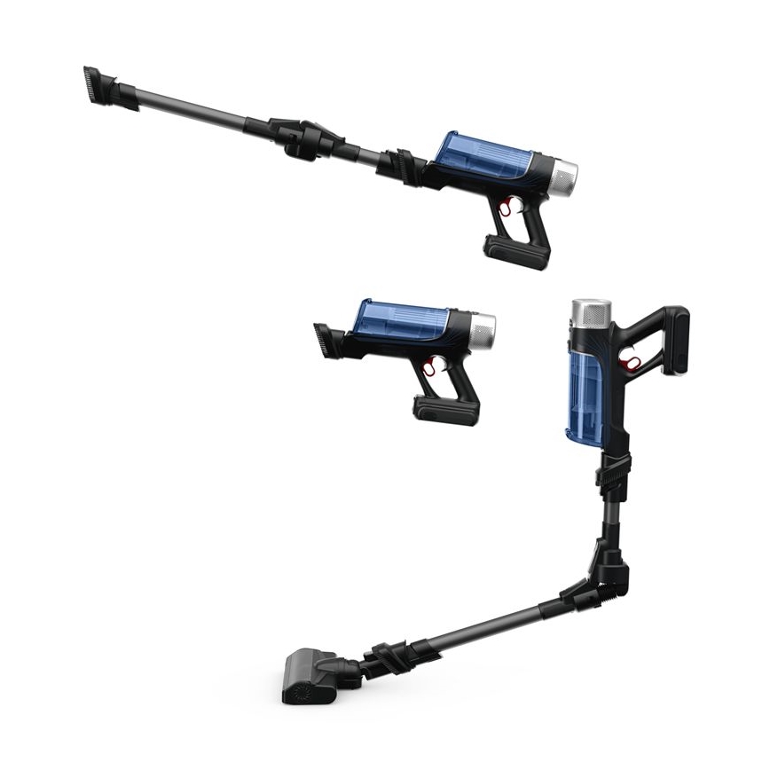 Rowenta - Štapni usisivač sa mopom X-FORCE FLEX ANIMAL AQUA AUTO 4 u 1 250W/25,2V 2500 mAh crna/plava