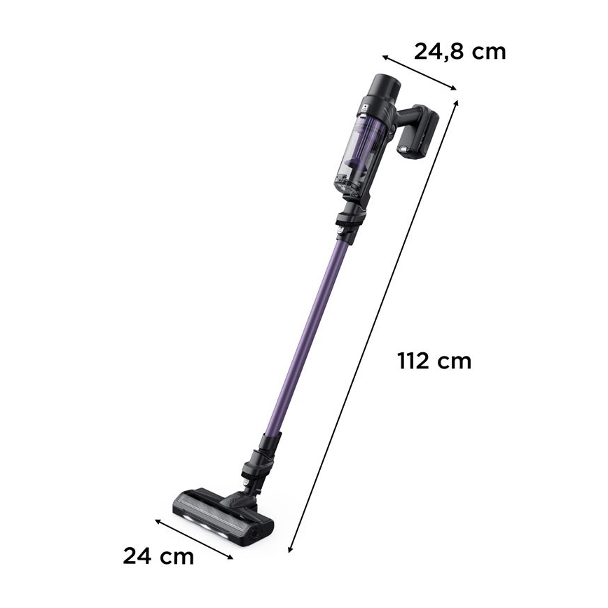 Rowenta - štapni usisivač X-PERT 2u1 140 W/18 V 2500 mAh ljubičasti