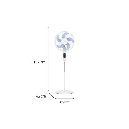 Rowenta - Stojni ventilator TURBO SILENCE 55W/230V 147 cm beo + daljinsko upravljanje