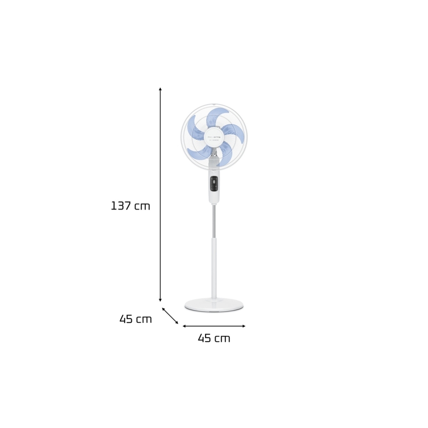 Rowenta - Stojni ventilator TURBO SILENCE 55W/230V 147 cm beo + daljinsko upravljanje