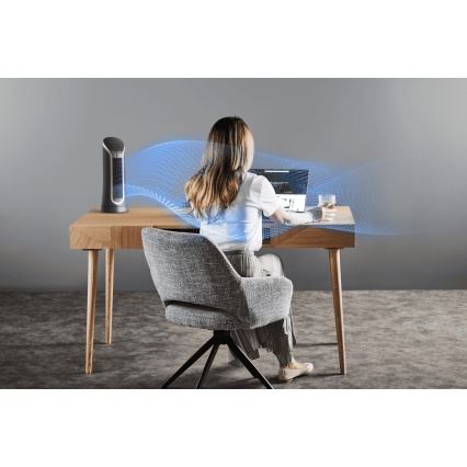 Rowenta - Stubasti ventilator EOLE COMPACT 30W/230V, crne boje