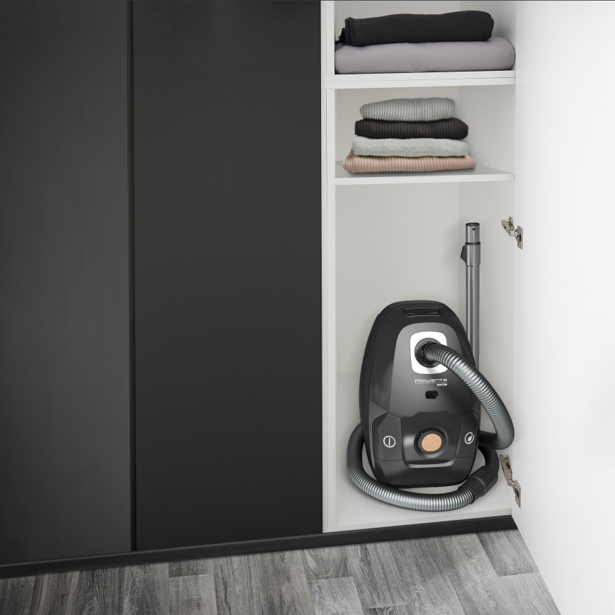 Rowenta - usisivač sa vrećom GREEN FORCE EFFITECH ECO TOTAL CLEAN 400W/230V crne boje