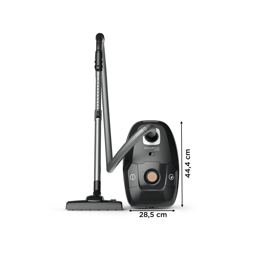 Rowenta - usisivač sa vrećom GREEN FORCE EFFITECH ECO TOTAL CLEAN 400W/230V crne boje