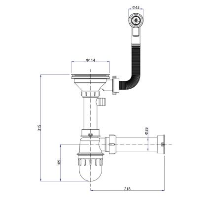 Samona - Kuhinjski sudoper SAMONA 77x44 cm granit/bež