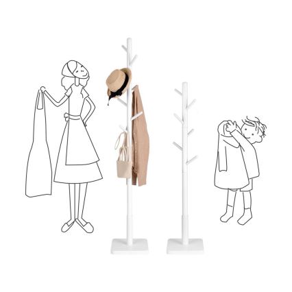 Samostojeći stalak za kapute LINEA beo