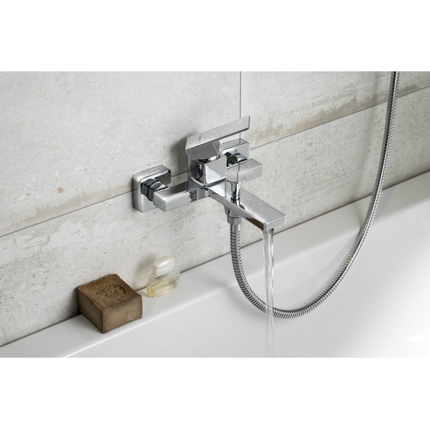 Sapho - Baterija za kadu CUBEMIX sjajni hrom