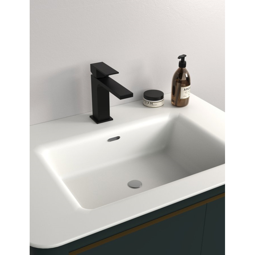 Sapho - Baterija za umivaonik CUBEMIX 15,3 cm mat crna