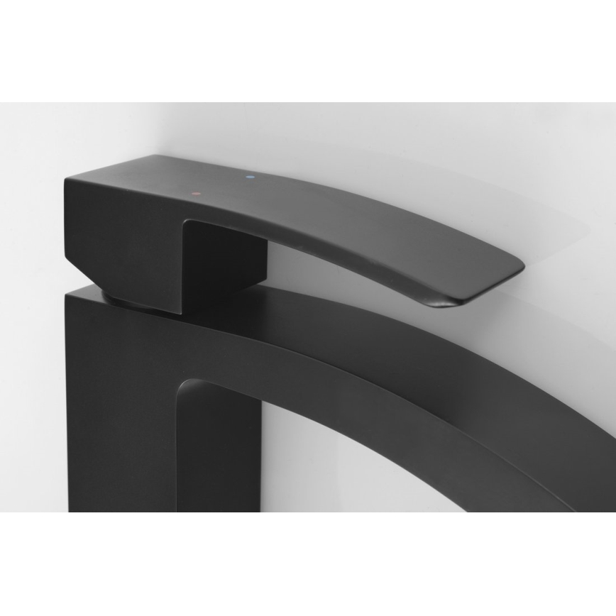 Sapho - Baterija za umivaonik GINKO 15,6 cm mat crna