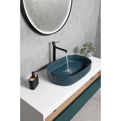 Sapho - Baterija za umivaonik SOLARIS, 32 cm, mat crna