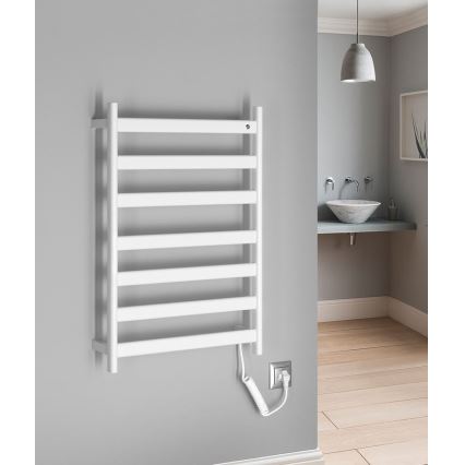 Sapho - Električni sušač peškira ELIAS 105W 73x49 cm mat bela