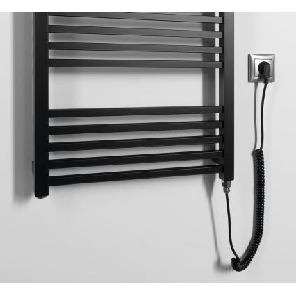 Sapho - Električni sušač peškira METRO-E 500W 134x50 cm mat crne boje