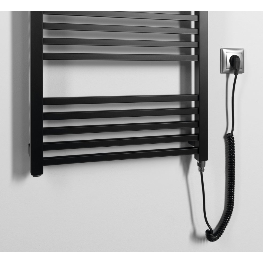 Sapho - Električni sušač peškira METRO-E 500W 134x50 cm mat crne boje
