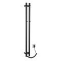 Sapho - Električni sušač peškira PAPINADO 40W 120x11 cm mat crna