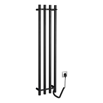 Sapho - Električni sušač peškira PAPINADO 85W 120x26 cm mat crna