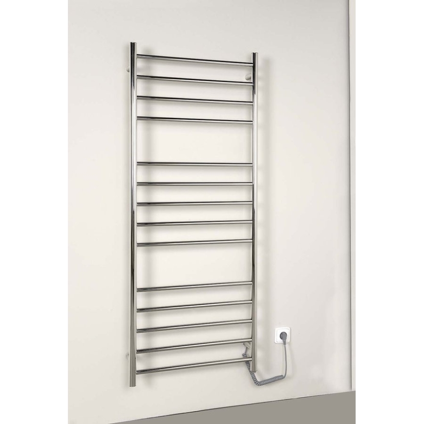 Sapho - Električni sušač peškira REDONDO 130W/230V 63x116 cm sjajni hrom