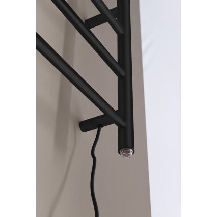 Sapho - Električni sušač peškira REDONDO 75W/230V 50x90 cm mat crna