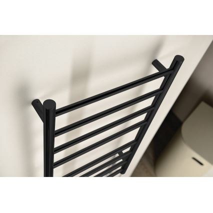 Sapho - Električni sušač peškira REDONDO 75W 90x50 cm mat crna