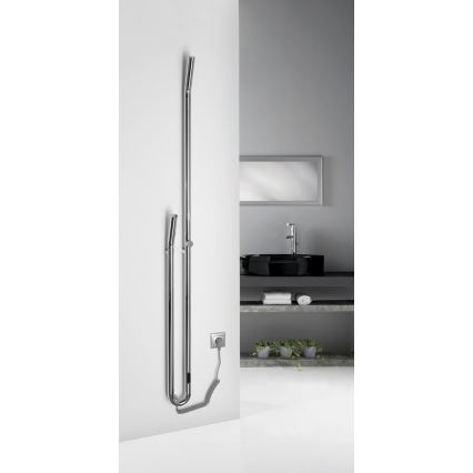 Sapho - Električni sušač peškira sa tajmerom DUOPASSO 45W 170x12 cm sjajni hrom