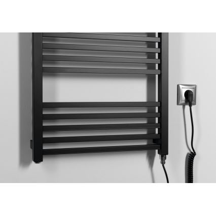 Sapho - Električni sušač za peškire METRO-E 400W 106x50 cm mat crna