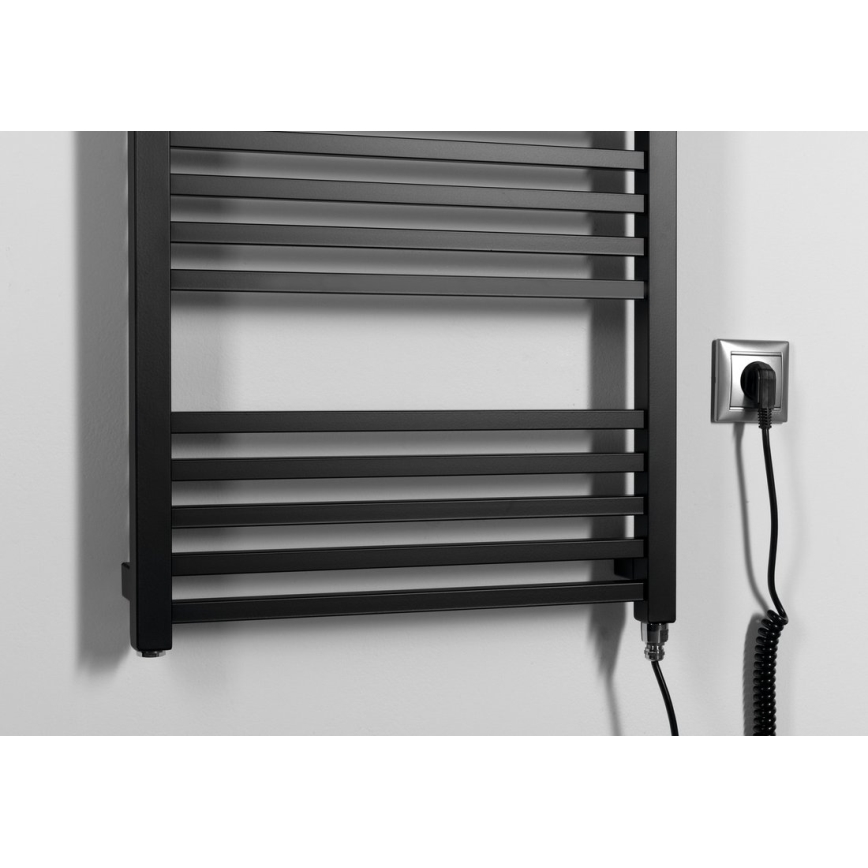 Sapho - Električni sušač za peškire METRO-E 400W 106x50 cm mat crna