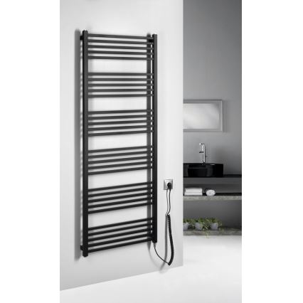 Sapho - Električni sušač za peškire METRO-E 800W 162x60 cm mat crna