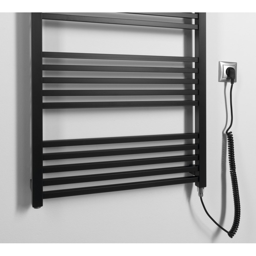 Sapho - Električni sušač za peškire METRO-E 800W 162x60 cm mat crna