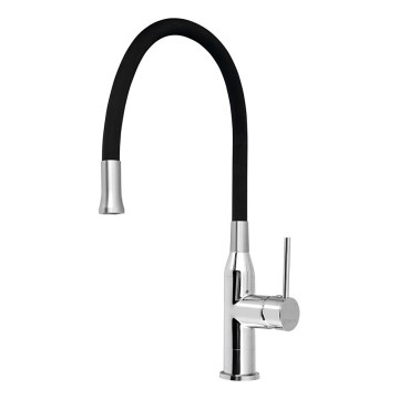 Sapho - Kuhinjska slavina sa fleksibilnim izlivom SILI crna/sjajni hrom