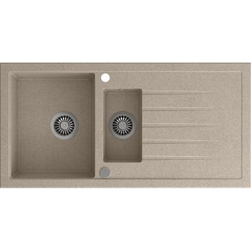 Sapho - Kuhinjski sudoper 100x50 cm granit/bež