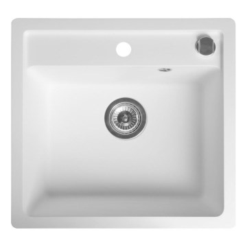 Sapho - Kuhinjski sudoper 53x50 cm granit/bela