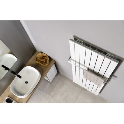 Sapho - Kupaonski radijator COLONNA 910W/230V 45x180 cm bela