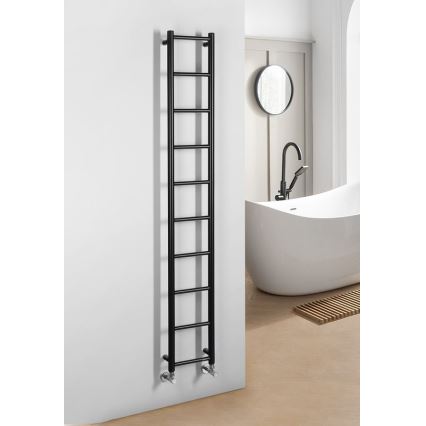Sapho - Kupaonski radijator DINA 168x25 cm, mat crne boje