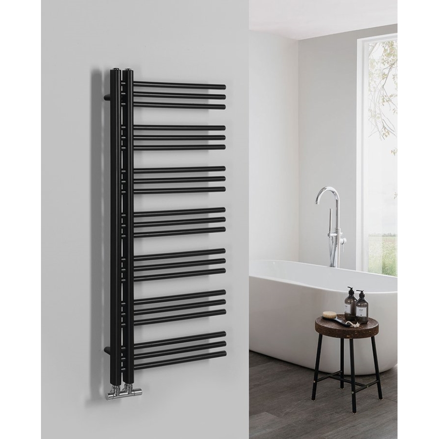 Sapho - Kupatilski radijator DORLION 400W/230V 50x120 cm mat crna